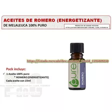 Aceites Melaleuca 100% Puros, Aceite Romero Energetizante