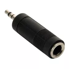 L3nz Adaptador De Audio De Plug 3.5mm A Jack 6.3mm Negro