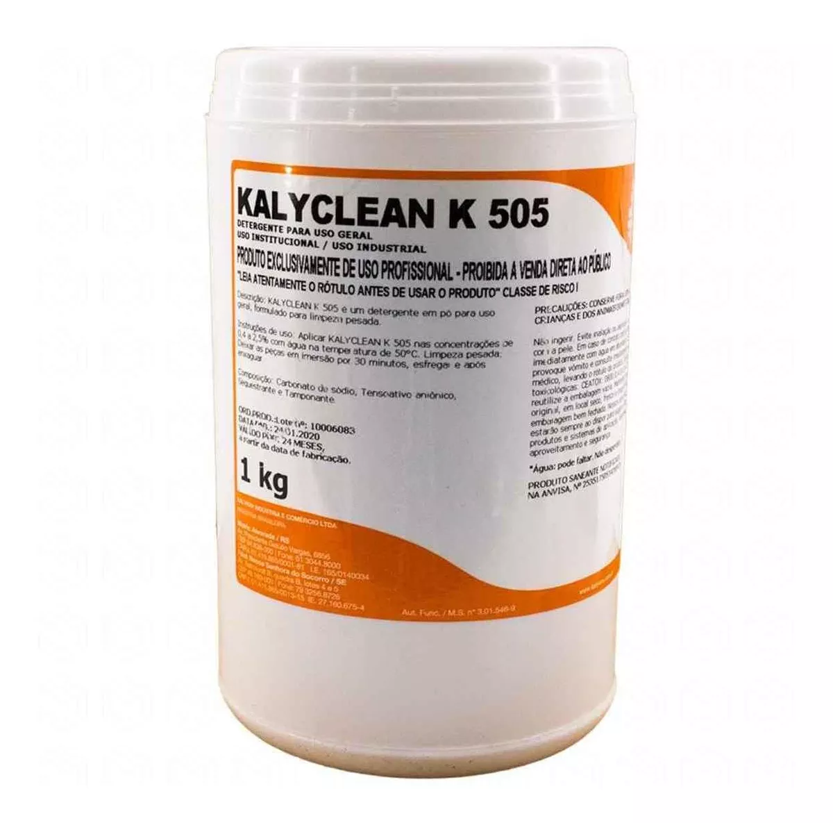 Kalyclean K505 01kg - Detergente Neutro Sanitização Chopeira