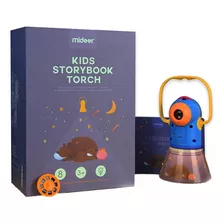 Lanterna Projeta Conta 12 Histórias Storybook Torch Mideer Cor Azul