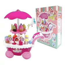 Carrinho Sorvete Brinquedo Mini Sorveteria Som Luz Infantil