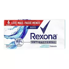 Kit Sabonete Em Barra Rexona Antibacterial Limpeza Profunda