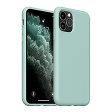 Funda Para iPhone 11 Pro Silicona/microfibra Menta Suave