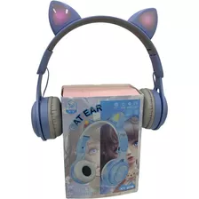 Auricular Bluetooth Inalambricos Vincha Luces Rgb Cat Ear 