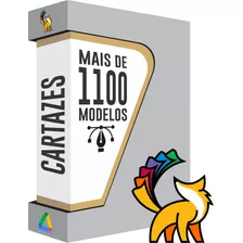 Pacote 1100 Artes Vetorizadas Editáveis Para Cartazes