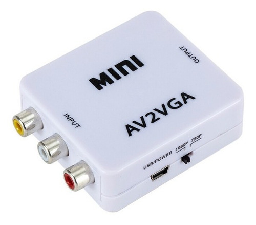 Archy Convertidor Adaptador Av Rca A Vga Av2vga 3.5 Mm