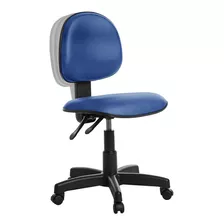 Cadeira De Escritório Ergonômica Executiva Azul Rv