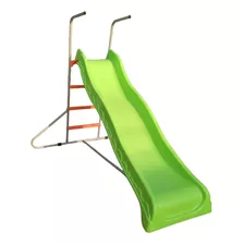 Tobogán Infantil Grande En Plástico Con Escalera Metálica