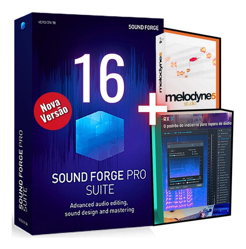 Sound Forge Pro 16 Suite + Izotope Rx9 + Melodyne 5