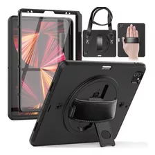 Funda Seymac Para iPad Pro 5 4 3 Gen 12.9 Con Correa Anticai