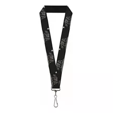 Buckle-down Lanyard  1.0   cali Bear Negro/grays Accesorio