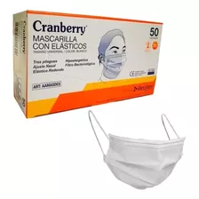 Cranberry Mascarilla Con Elásticos Uso Médico Tipo Iir 50 Un