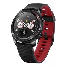 Smartwatch Huawei Honor Tls-b19 Aço Inoxidável 5 Atm + Gps Cor Da Caixa Preto Cor Da Pulseira Preto E Vermelho Cor Do Bisel Preto