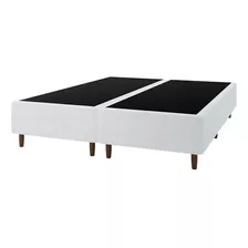 Umaflex Marina Base Cama Box Colchão Queen 158x198cm Branco