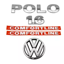 Emblemas Polo 1.6 Comfortline + Vw - Sedan - 2003 À 2006