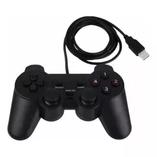 Joystick Usb Juego Para Pc Negro Consola - Doble Shock Stgo 