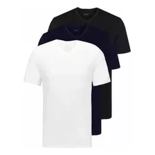 Camiseta Hugo Boss Cuello V 3 Pack Nab 100% Original