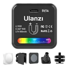 Led Ilumina Ulanzi L2 Rgb Cob Videos Fotos Dslr Compacto Cor Da Luz Rgb Cor Da Estrutura Preto Voltagem 110v/220v