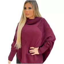 Casaco Blusa Frio Plus Size - Manequim 40 Ao 46 Tricô Lindo