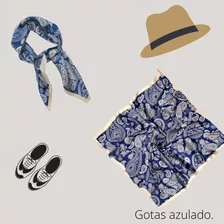 Pañuelo Bandana Lazo Masculino 70 X 70 Tipo Seda Colores