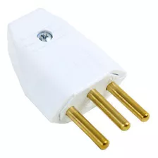 Plug Macho 2p+t 20a Branco 1038 - Perlex