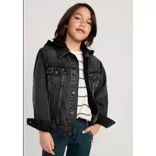 Chamarra De Mezclilla Negra Old Navy Para Ninos Talla 8 M