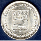 Moneda De Plata Real 50 CÃ©ntimos De 1954