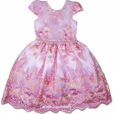 Vestido Infantil Princesa Luxo Festa Tam 1 Ao 16 P. Entrega