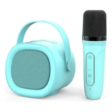 Kit Micrófono Y Parlante Karaoke Para Niños Bluetooth Led K2
