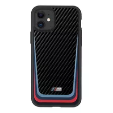 Protector Bmw Tricolor Track Negro Para iPhone 11