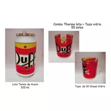 Lata + Taza Vidrio Simpson