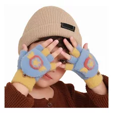 Guantes De Invierno Dedos Descubiertos Mitones Para Niños