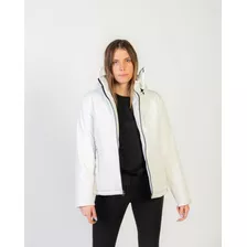 Campera Inflada Mujer Con Capucha Desmontable