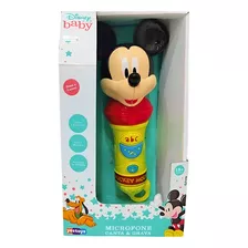 Microfone Disney Baby Mickey Canta E Grava Yes Toys