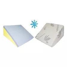 Almohada Cojin Antireflujo Con Gel - Memory Foam- Aloe Vera 