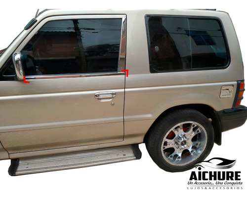 Lamevidrios Cromados Montero Mitsubishi Pajero 1997 - 2008  Foto 2