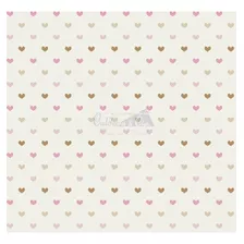 Tricoline Estampado Corações Amor 100% Algodão 50cm X 1,50mt