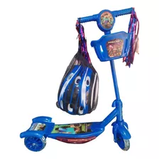 Patin Scoter De Luz Y Sonido De Pawpatrol Casco/rodilleras 