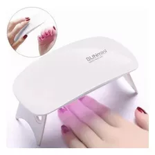 Lámpara Secadora De Uñas Uv Led Portatilkit Básico De Uñas Color Blanco