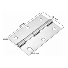 Kit Dobradiça 3 1/2 Para Porta Madeira Residência Reforçado