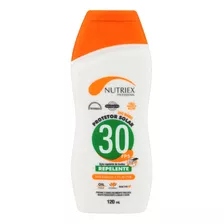 Protetor Solar Nutriex Profissional Fps 30 Ação Repelente Em Creme 1 Unidade De 120 Ml