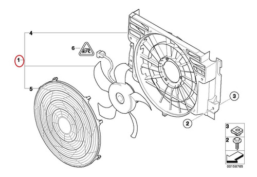 Motoventilador Bmw X5 E53 3.0i 6l 4.8is V8 2004 2005 2006 Foto 6