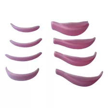 8 Pares Molde Silicone Aderente Permamente Cílios Sup/inf