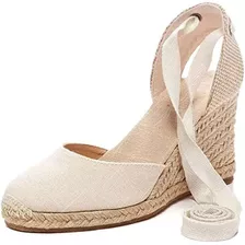 Sandalias Mujer Cuña Alpargatas Moda Sandals Tacon Zapatos