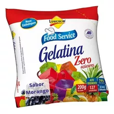 Gelatina Morango Food Service 200g Lowçúcar