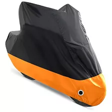 Funda Motocicleta, Todas Estaciones, Negra Y Naranja, R...