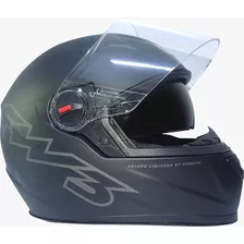 Capacete Moto Fw3 Gtx Classic Fosco Óculos Interno Fumê 60 Cor Preto
