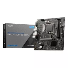 Motherboard Msi H610m G Pro Socket S1700 Intel Hasta 14va Ge