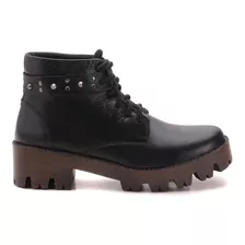 Bota Coturno Feminino Tratorada Com Spike Salto 5cts