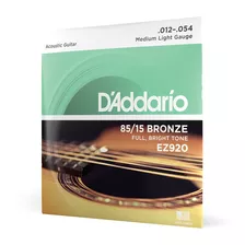 Daddario Ez-920 Cuerdas Guitarra Acústica Acero Bronce 12-54